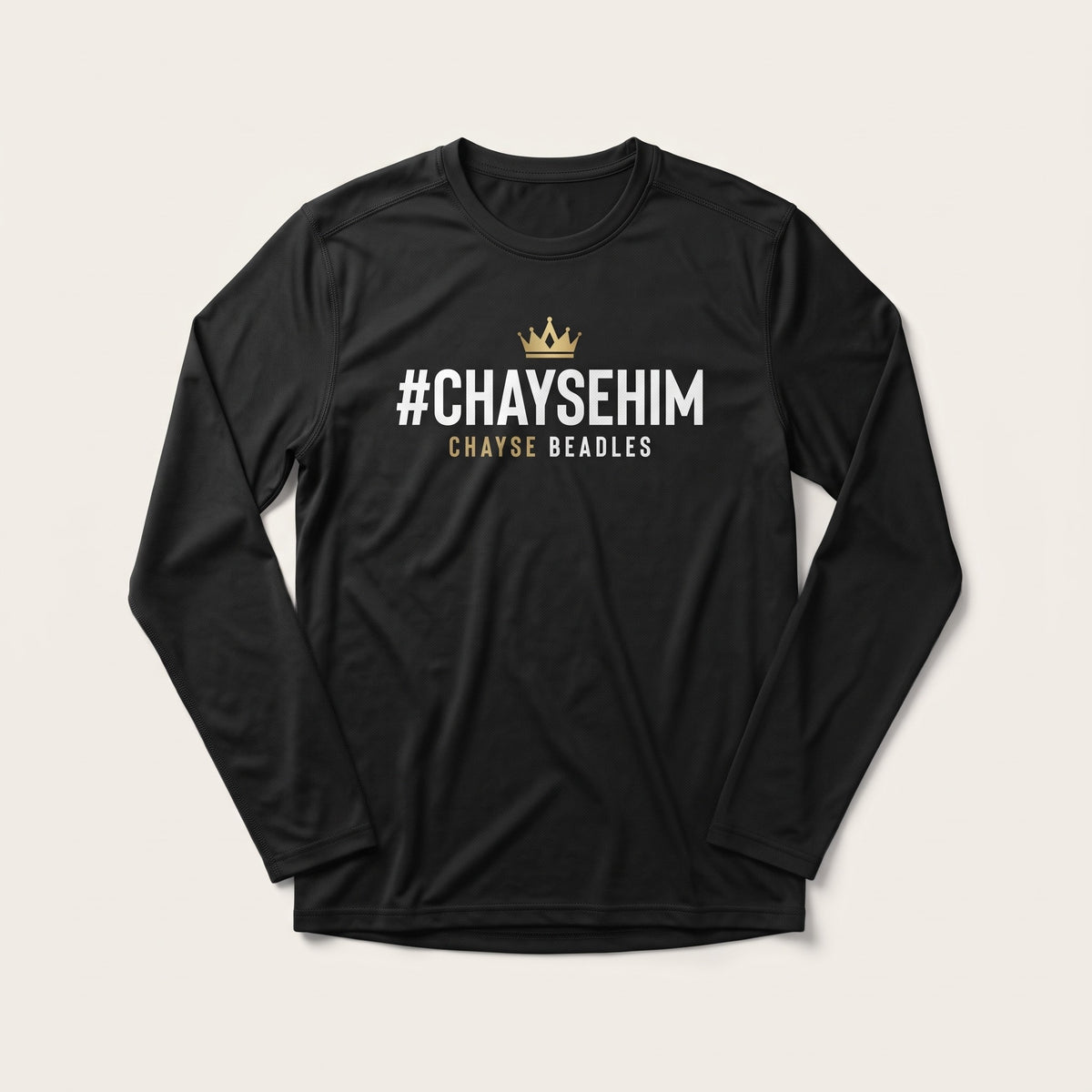 #ChayseHim Performance Long Sleeve, black