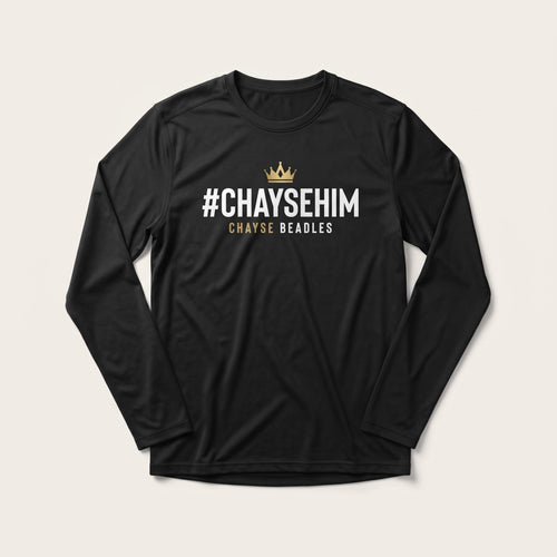 #ChayseHim Performance Long Sleeve, black