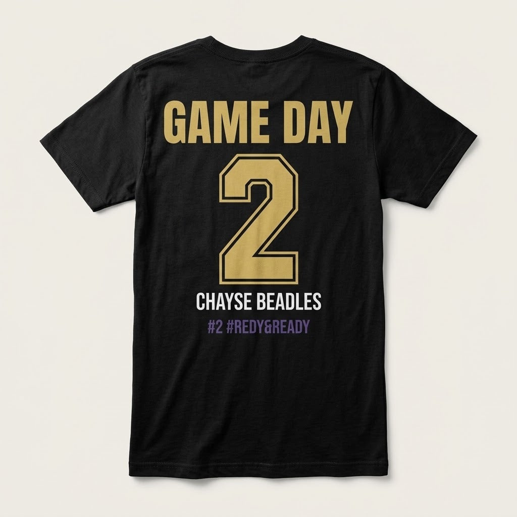 Game Day Tee, back print