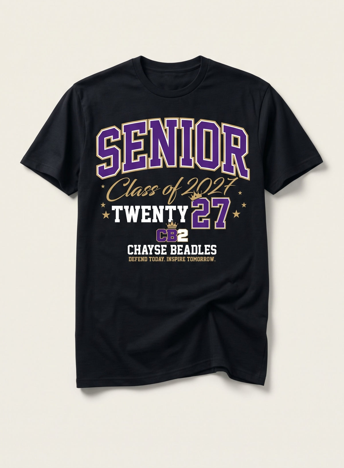 Senior Class of 2027 Tee, black